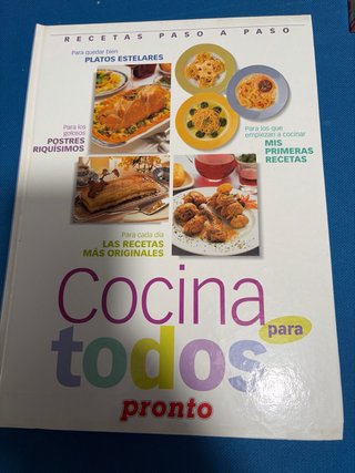 3 libros de cocina, La cocina de la abuela, etc