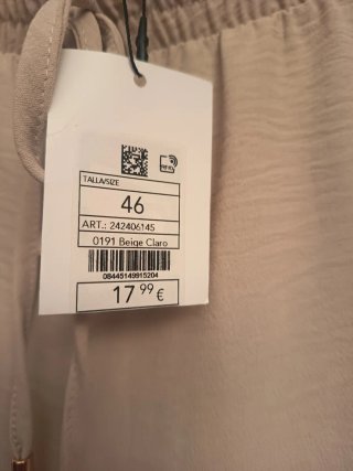Pantalón beige de vestir