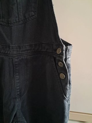 Peto vaquero negro Pull&Bear mujer