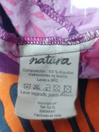 Vestido Natura estampado