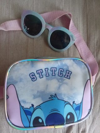 Riñonera y Gafas de Sol Stich Disney