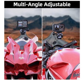 Soporte Aluminio GoPro Parabrisas Moto