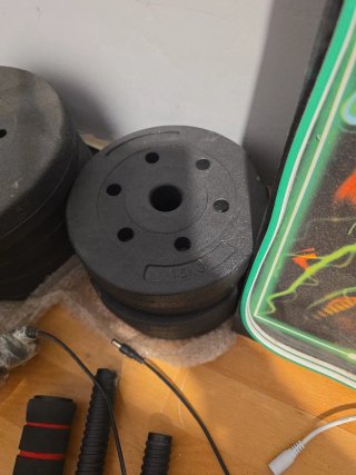 Kit de pesas y barras 31Kgs