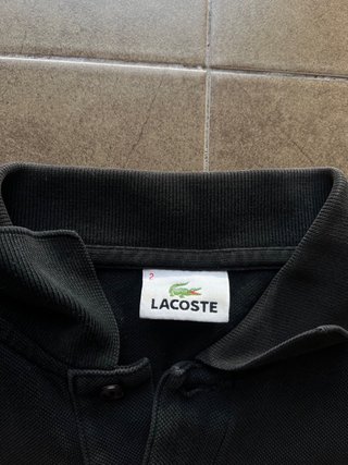 Polo Lacoste Talla S Negro