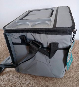 Bolsa nevera 30L plegable gris - Nueva