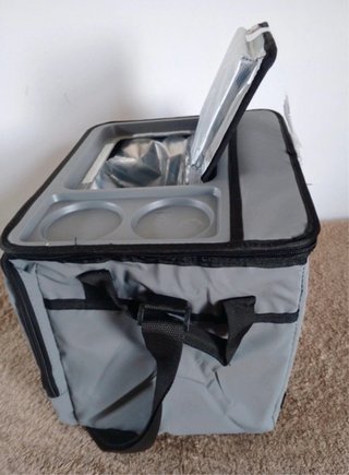 Bolsa nevera 30L plegable gris - Nueva