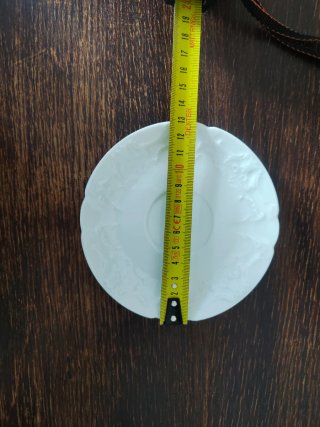 Juego de 6 tazas 6 platillos de porcelana Limoges