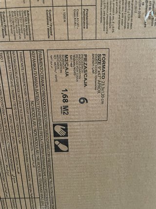 Suelo porcelánico nuevo