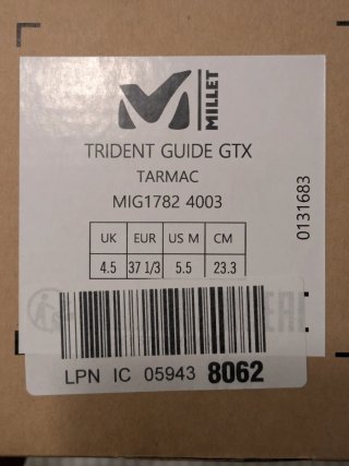 Millet Trident Guide GTX Gore-Tex nuove 37 1/3