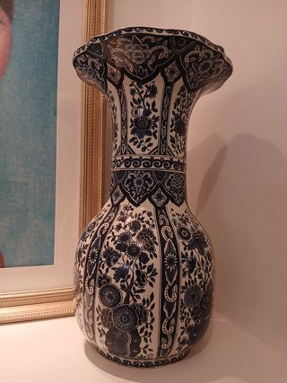 Vaso Boch Delft alto 35 cm ceramica