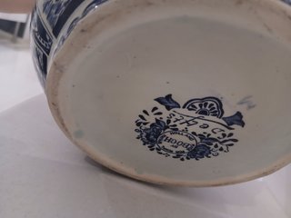 Vaso Boch Delft alto 35 cm ceramica