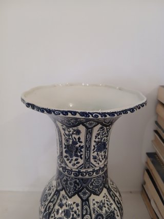 Vaso Boch Delft alto 35 cm ceramica