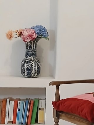 Vaso Boch Delft alto 35 cm ceramica