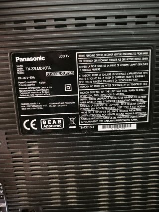 TV Panasonic 32 Negro/Plata