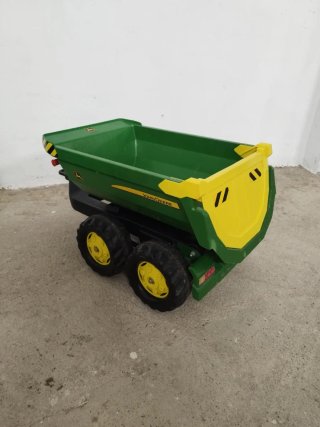 Tractor John Deere 8400 a pedales + remolques