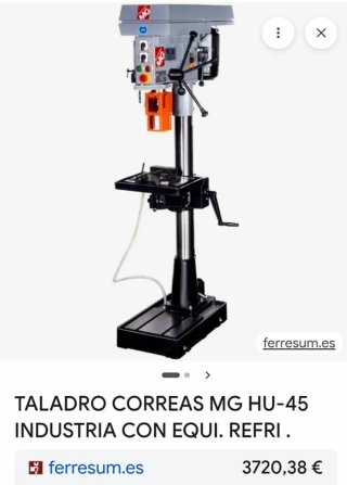 Taladro de columna MG + mordaza de regalo
