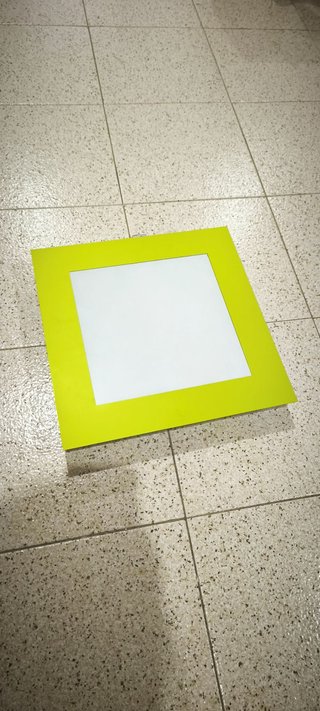 Plafón LED Cuadrado 35x35cm verde lima
