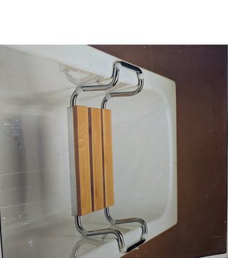 Asiento Bañera Madera y Acero