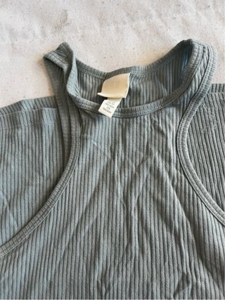 Camiseta H&M azul grisáceo talla XS