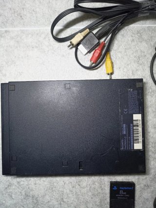 PlayStation 2 Slim Nera Completa