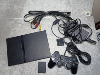 PlayStation 2 Slim Nera Completa