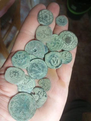 Lote monedas antiguas
