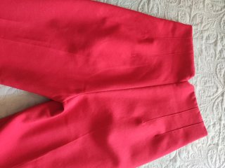 Pantalón Zara Rojo Talle Alto