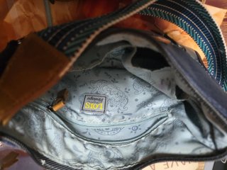 Bolso Lois azul y marrón