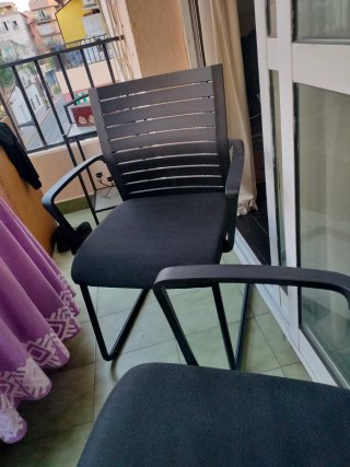 Dos Sillones de Hierro Cromado,35 eur.Buenos.