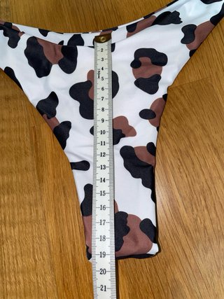 Braga bikini brasileña estampado vaca T.S
