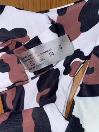 Braga bikini brasileña estampado vaca T.S