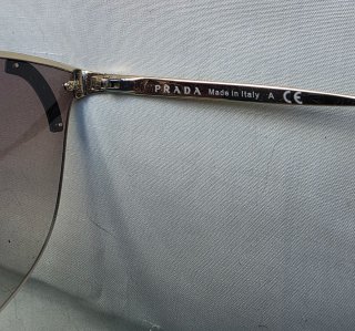 Gafas de sol Prada Carey, verde y Dorado