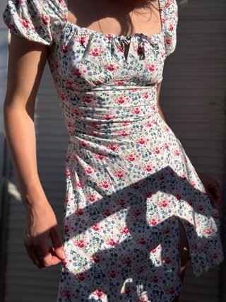 Vestido Verano Floral Milkmaid Tajo S
