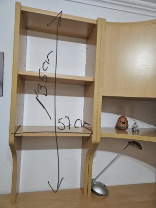 Mueble de oficina/dormitorio madera