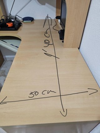 Mueble de oficina/dormitorio madera