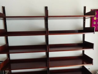 Estantería modular vintage madera y metal