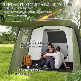 Tienda de campaña inflable 5-10 min