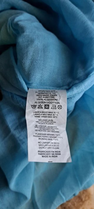 Túnica de playa con flecos el corte inglés