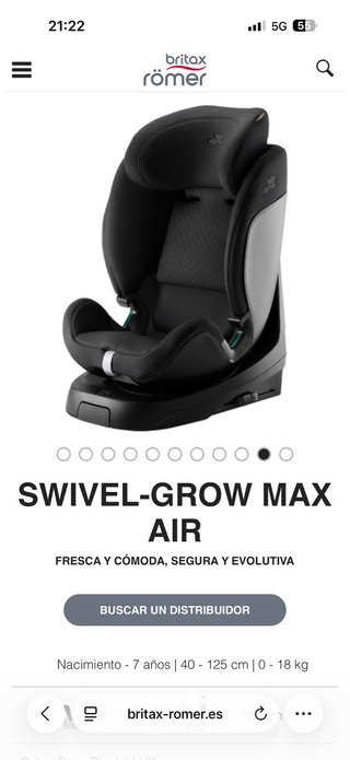 Silla Coche Britax Römer Swivel Grow Max Air