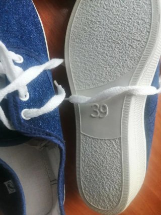 Zapatillas de lona azules