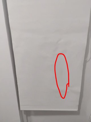 Estor enrollable blanco 60x180