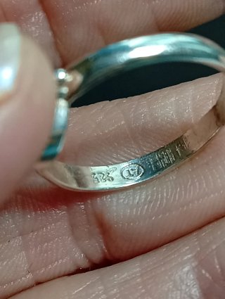 Anillo Plata Ley rubí facetado talla exacta 13,5mm