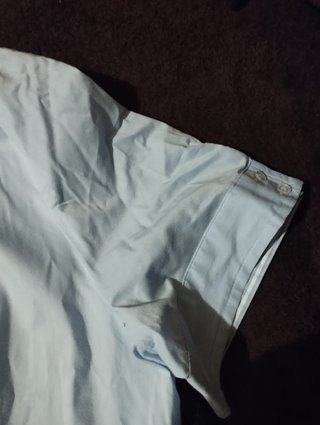 Blusa azul manga corta talla 50
