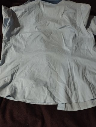 Blusa azul manga corta talla 50