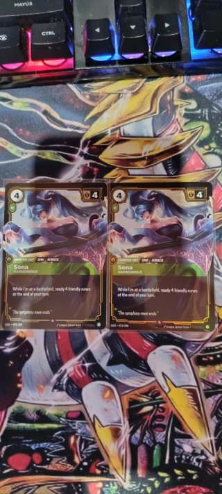 2x Sona Riftbound Cartas Juego