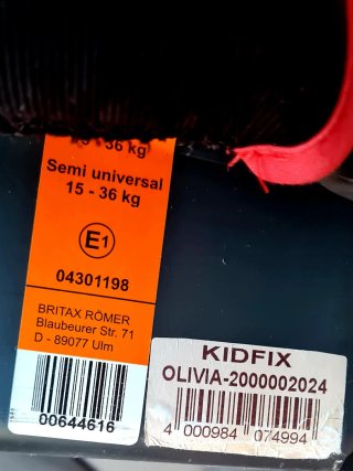 Silla coche Romer Kidfix con Isofix