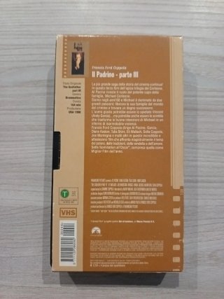 Il Padrino Parte III VHS - Francis Ford Coppola