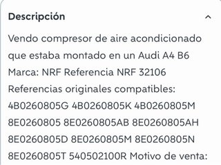 Compresor Aire Acondicionado Audi A4