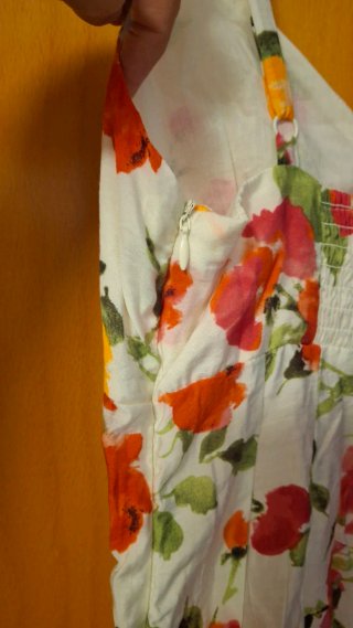 Vestido blanco estampado floral