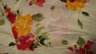 Vestido blanco estampado floral